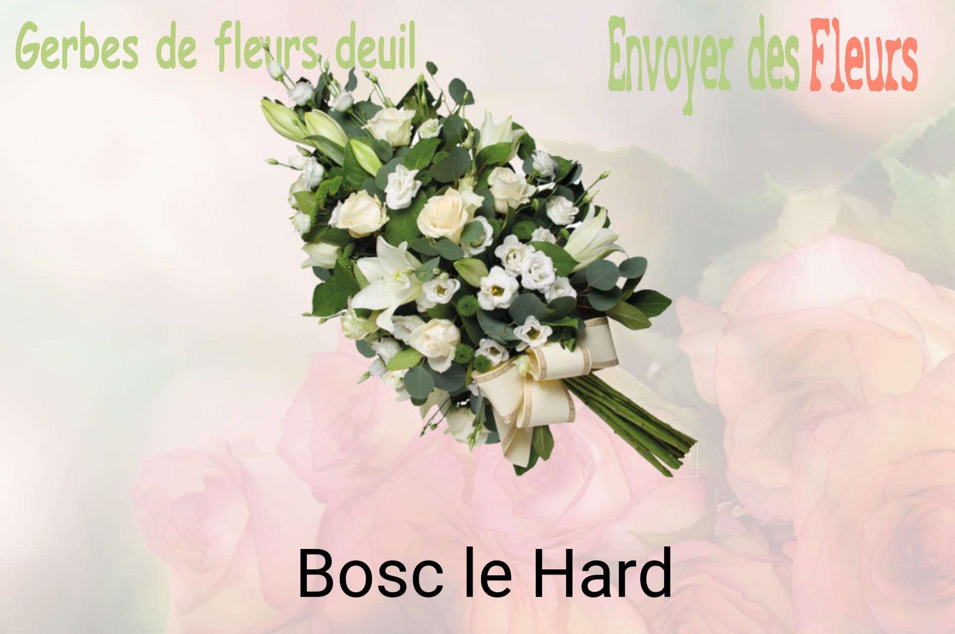 Gerbe de fleurs de deuil livrée à Bosc-le-Hard